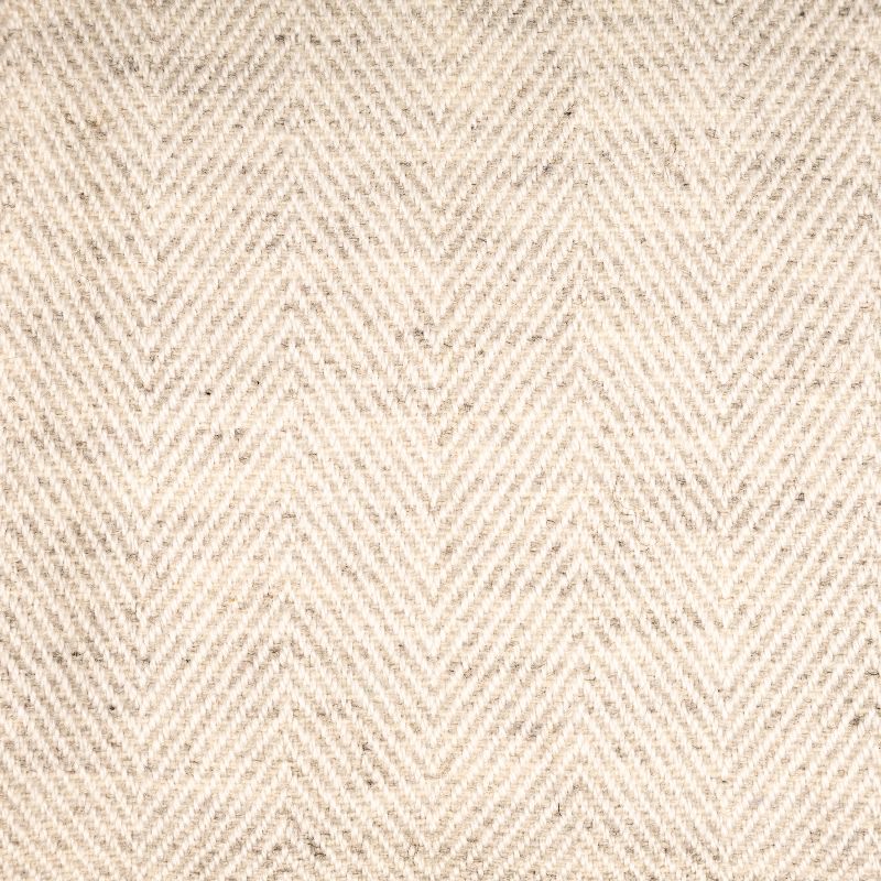 Herringbone 100% Cashmere Scarf - Oatmeal - Image 2
