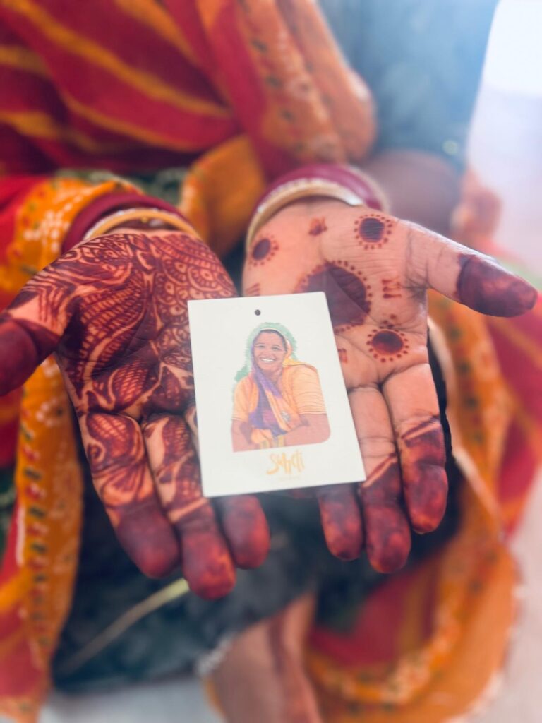 saheli woman's henna hands