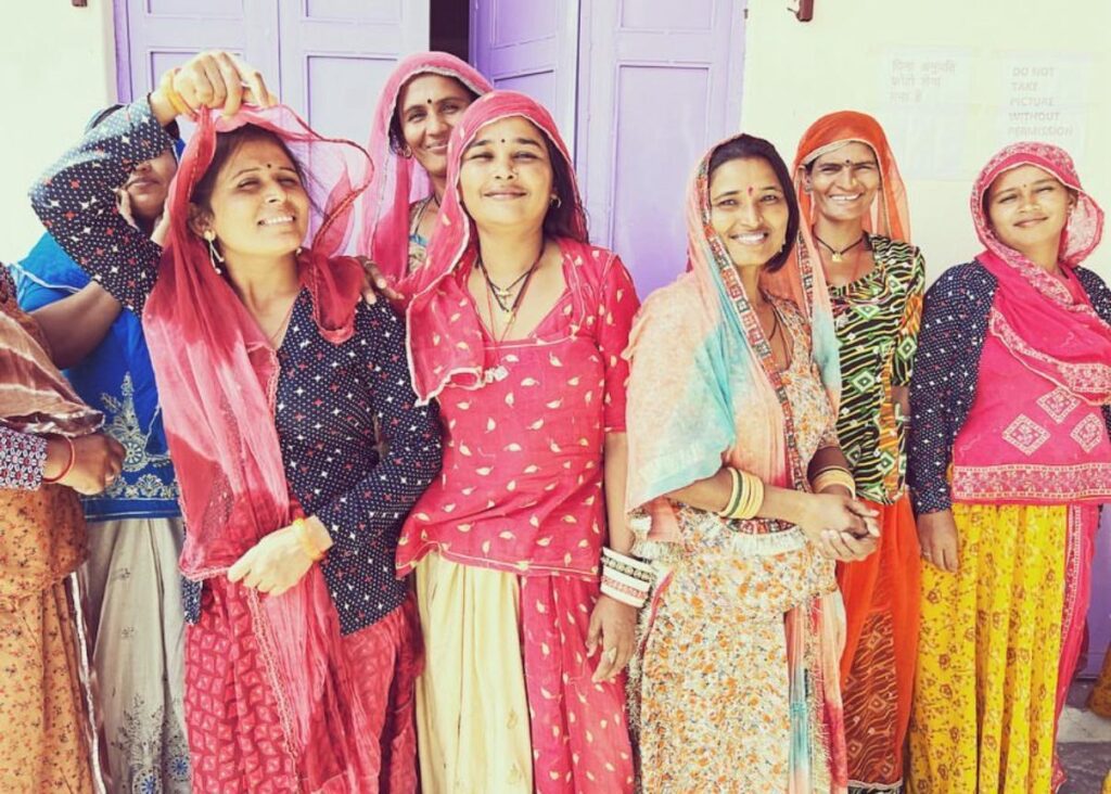 Saheli women in a group smiling