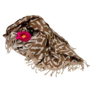 taupe ikat indian blanket