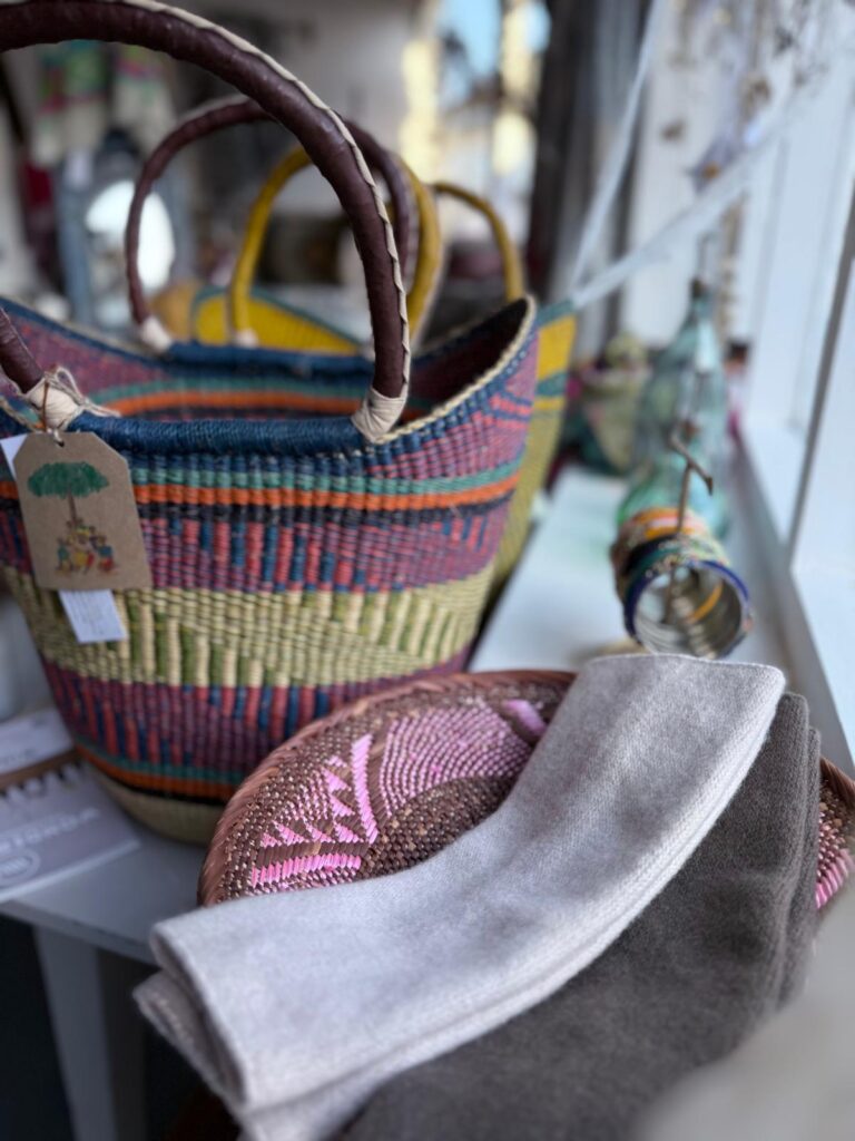 colourful baskets in indu