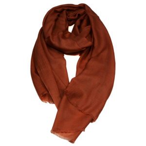 Primavera Cashmere Shawl - Burnt Orange