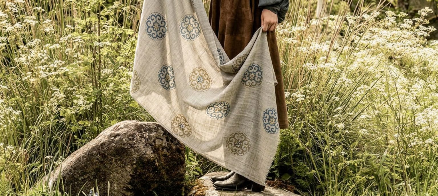 Blue Mandala Cashmere